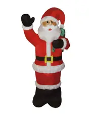 Northlight 8' Animated Inflatable Lighted Standing Santa Claus Christmas Yard Art Decoration