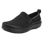 TRAQ by Alegria Womens Melodiq Smart Walking Shoe - Black Out NEW