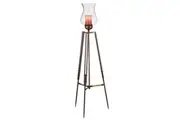 Tripod Candle Holder Floor Stand with Glass Globe Lamp