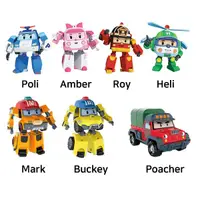 在飛比找蝦皮購物優惠-Robocar Poli 變形機器人玩具 變形人偶7 種 P