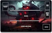 TCG Playmat, AI Paintings Dark Series Pattern Game Mat, Mousepad Compatible for MTG Trading Card Game Playmats Board Game TCG Playmat Table Mats Games Size 24 x 14 inches with Zones 717CX08MFG