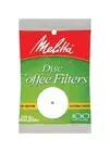 Melitta 628354 3.5 Disc Coffee Filter Paper White, 100 Count - 12 Packs