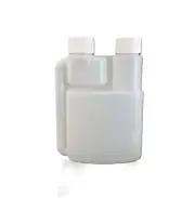 8PC Plastic Twin Chamber Bottle Tamper Evident Cap Chemical Liquid Bottle -250ml