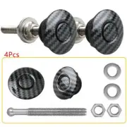 Carbon Fiber Look Push Button Quick Release Latch Pin Lock 30mm Car Bumper Clip (for: Honda Civic)