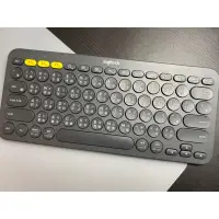 在飛比找蝦皮購物優惠-logitech 羅技無線藍芽鍵盤 K380 石墨黑 二手