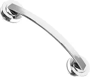Holibanna Wall Mounted Bathroom Safety Grab Bar for Seniors Large Suction Handle Silver Toilet Aid Armrest for Extra Stability Shower Bath Durable Material Easy Install