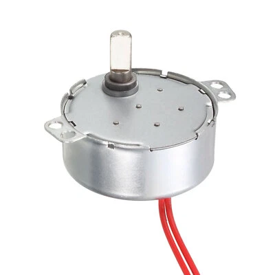 Electric Motor AC 12V 10-12RPM D Shaft CCW/CW Turntable Motor for DIY