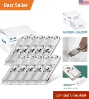 10-Piece Razor Scraper, All Metal Heavy Duty Razor Blade Scraper Bulk with Ex...