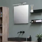 LED Mirror Light Square Large 12W in Chrome