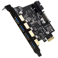 在飛比找momo購物網優惠-【伽利略】PCI-E USB3.0 4+1C+2前置 7埠卡