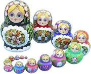 Matryoshka Russian Matryoshka 15pcs Russian Nesting Dolls Basswood Handmade Children's Educational Toy Best The Holiday The Perfect Blessing Gift