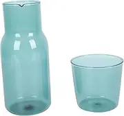 FUNNETOYU 1Set Creative Glass Cup of Drinking Jugs for Milk Tea and Beverages and Stylish Bottle Lake