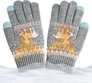 [Generic] Touchscreen Winter Gloves - Touchscreen Texting Warm Knit Gloves - Warm Knit Texting Gloves for Cycling, Running, Skiing, Winter, Men Women