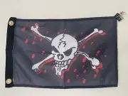 12" x 18" Grapeshot Blood Pirate Flag 12x18 Ship Skull Crossbones 27, 47