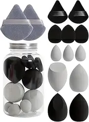 Makeup Blender Sponge Set - 14 Pieces Powder Puff Set | Setting Face Puff | Blender Beauty Set | Portable Concealer Sponge Facial Makeup Tools for Blending Foundation Cream