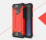 MCC Shockproof Samsung Galaxy S9 Phone Heavy Duty Tough Case Cover G960 [Red]