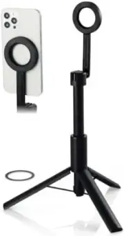Compact 360-Degree Smartphone Tripod Stand with MagSafe Compatibility