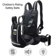 Kids Motorcycle Safety Belt Adjustable Child Reflective Rear Seat Belt Harness
