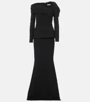 [Safiyaa] Safiyaa Draped gown AU 14 black