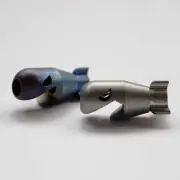 Shark Type Titanium Knife Key Cord Parachute Pendant Bead Bottle Opener Gift Toy