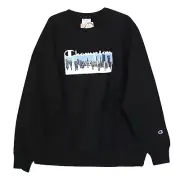 Champion LIFE Men's Reverse Weave Crew Black Sweatshirt