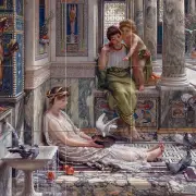 The corner of the villa Tile Mural Kitchen Bathroom Wall Backsplash 18x18
