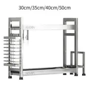 Spice Rack Seasoning Jars Rack,Standing,Cutlery Holder,2 Tier,Kitchen Storage