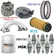 Tune Up Kit Air Oil Fuel Filters Cap Wire Spark Plugs For GMC JIMMY L6 4.1L 1978