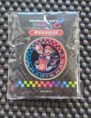 Nintendo Mario Kart 8 Deluxe New Track Pass Preorder Pin Badge Rare Promo NES