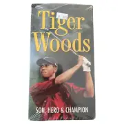 Tiger Woods Son, Hero & Champion Sealed 1997 VHS VCR Video Tape 58 Minutes