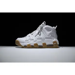 NIKE AIR MORE UPTEMPO PIPPEN 大AIR 全白 氣墊 籃球鞋 男女鞋公司級