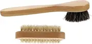 GRADENEVE Facial Cleansing Brush Set 2pcs Nail Brush Exfoliating Scrub Bristle Finger Cleaning Tools Travel Size
