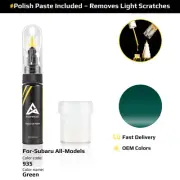 Touch Up Paint For Subaru All Models 935 Green With Polish Paste