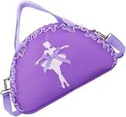 [Parliky] Dance Bag Outdoor Ballet Dance Bags for Fashionable Storage Bag Practical Diagonal Bag Versatile Handbag Single Shoulder Bag Lovely Storage Bag Purple Oxford Cloth