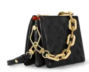 Louis Vuitton Coussin BB Bag Black Leather Embossed Monogram Crossbody M21259