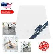 Heavy-Duty 48"x36" Office Chair Mat for Medium Pile Carpets - Clear Protection