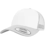 Flexfit By Yupoong Retro Trucker Coloured Front Cap Silver/White/Silver One Size