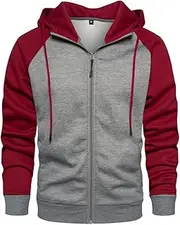 [AOTORR] Men's Zip Up Hoodie Fleece Thick Sherpa Lined Jackets Outwear Coats