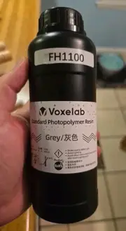 VOXELAB Standard Photopolymer 3D Printer Resin 405nm 500g Grey