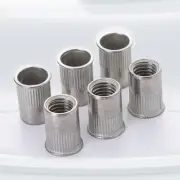 Rivet Nut Threaded Rivet Insert Nutsert Cap Flat Head Stainless Steel Rivnut