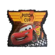 Ya Otta Cars Piston Cup Pinata Outline Pull String 21.25" L x18.75" W x 3.25" H