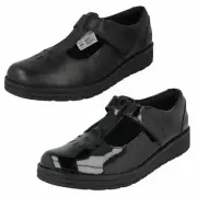 Girls Clarks Smart Buckle School Shoes Mendip Joy