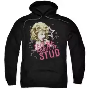 Trevco Grease-Tell Me About It Stud Youth Pull-Over Hoodie, Black - Medium