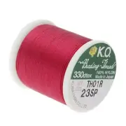 K.O. Beading Thread Scarlet Pink Japanese Bead Thread 43343 55yds Nylon Waxed KO