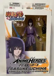 Bandai Naruto Uzumaki Shippuden SASUKE UCHIHA 6” Anime Heroes Action Figure