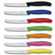 NEW VICTORINOX STEAK AND TOMATO KNIFE 11cm WAVY EDGE Serrated SET OF 6