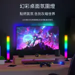 雙支裝RGB拾音燈，聲控LED 燈電競桌面氣氛燈，電腦、電視背光燈