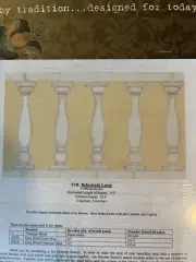 Jan Dressler Mural Stencil #514L Large Balustrade 10”x29”