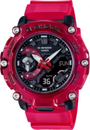 Casio G-Shock Analog-Digital Limited Edition Red Transparent Watch GA2200SKL-4A
