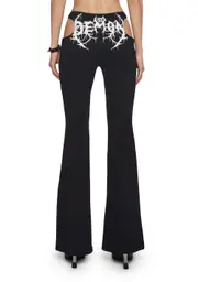 [Widow] Demon Maiden Cut Out Pants